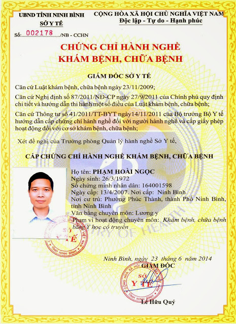 chứng chỉ hành nghề khám bệnh, chữa bệnh