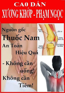 cao dán xương khớp Phạm Ngọc - trừ phong thấp